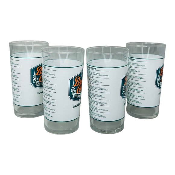 Breeders Cup 1994 Set of 4 Vintage Drinking Glasses - Picture 5 of 8
